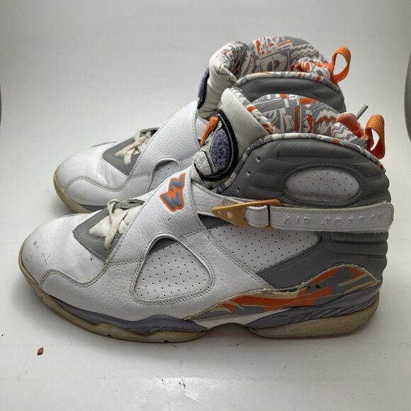 Size 12- Jordan 8 Retro Orange Blaze 2007 Basketball Sneakers. 305381-102 - Picture 1 of 13